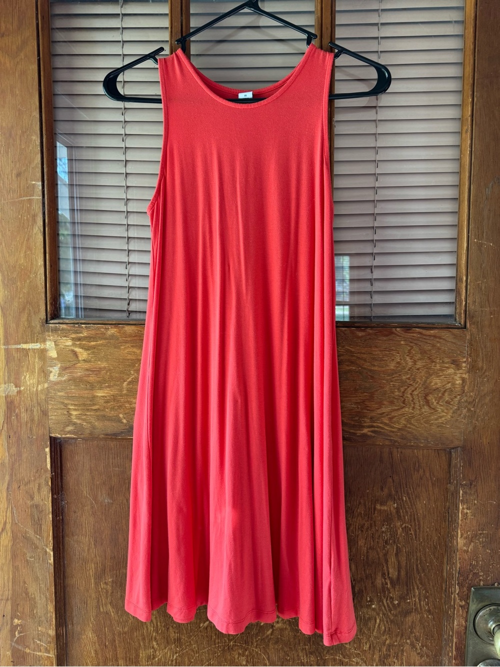 Old Navy Coral-Red Sleeveless Maxi Dress
